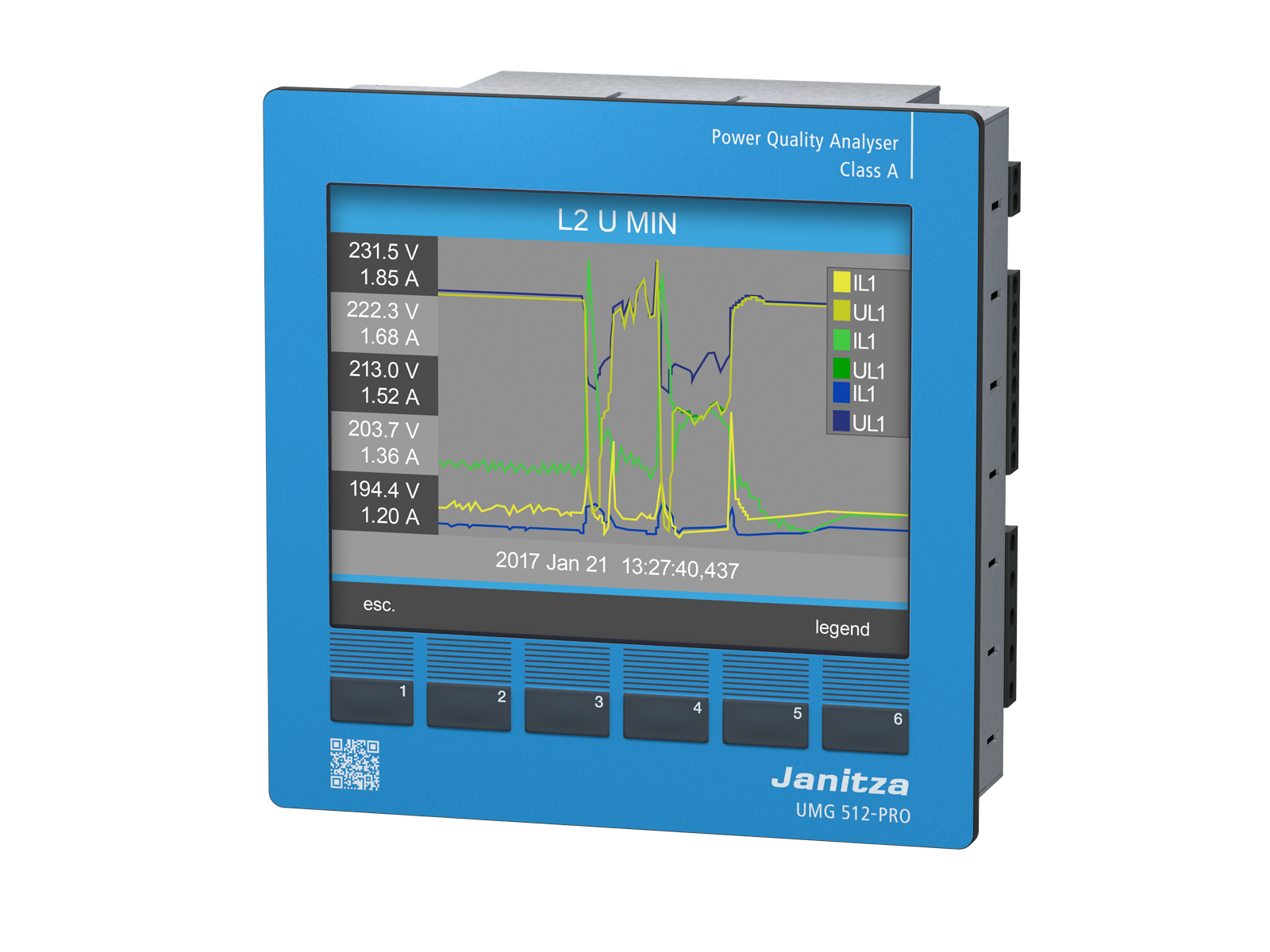 Janitza UMG 512-PRO Class A Power Quality Analyser